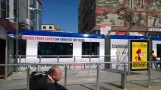 Antalya AntRay with articulated tram 004 at Doğu Garaji close (2014)