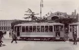 Archive photo: Rome tram line 2 with railcar 727 on Piazza dei Cinquecento (1928)