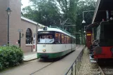 Arnhem museum line Tram with articulated tram 631 at Dorp Remise (2014)