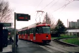 Berne tram line 3 with articulated tram 718 at Saali (2006)