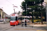 Berne tram line 5 with articulated tram 737 at Ostring (2006)