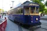 Christchurch Tram Restaurant with railcar 441 outside Cathedral (2011)