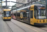 Dresden tram line 1 at Postplatz (2015)