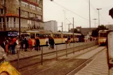 Düsseldorf tram line 707 at Hauptbahnhof (1981)