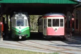 Graz articulated tram 566 in Tramway Museum (2012)