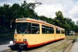 Karlsruhe articulated tram 122 at Augartenstrasse (2003)