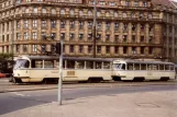 Leipzig railcar 2144 on Platz der Republik (Willy-Brandt-Platz) (1990)