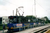 Łódź tram line 3 with railcar 1444 at Marysin Warszawska Wyciczkowa (2004)