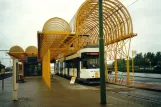 Ostend De Kusttram with articulated tram 6009 at De Panne Station (2002)