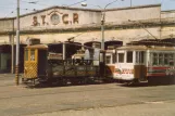 Porto service vehicle 53 in front of the depot Boavista (1988)