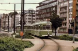 Postcard: Düsseldorf tram line 16 with railcar 2109 near Hauptbahnhof (1988)