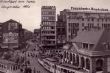 Postcard: Frankfurt am Main tram line 15 at Hauptwache (1950)