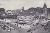 Postcard: Hamburg tram line 6 at Hauptbahnhof (1933)