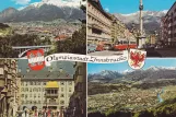 Postcard: Innsbruck tram line 3  Olympiastadt Innsbruck (1963)