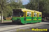 Postcard: Melbourne tram line 109) with railcar 245 on Victoria Parade (1985)