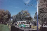 Postcard: Melbourne tram line 109) with railcar 840 on Victoria Parade (1973)