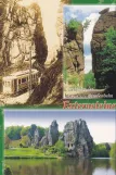 Postcard: Paderborn regional line Horn with railcar 23 near Externsteine (1920-1936)
