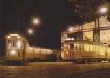 Postcard: Skjoldenæsholm railcar 575 in front of Valby Gamle Remise (2011)