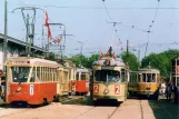 Postcard: Skjoldenæsholm standard gauge with railcar 3060 at The tram museum (2003)