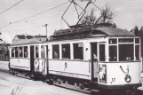 Postcard: Ulm tram line 1 with railcar 17 on Söflingen Straße (1936)
