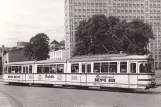 Postcard: Wuppertal tram line 611 with articulated tram 8008 on Berliner Straße (1959)