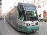 Rome tram line 5 with low-floor articulated tram 9109 at Termini Farini (2016)