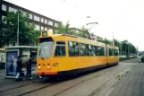 Rotterdam tram line 3 with articulated tram 841 at Stadhoudersplein (2002)