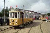 Skjoldenæsholm 1435 mm with railcar 929 at the depot Valby Gamle Remise (2013)