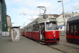 Vienna tram line 71 with articulated tram 4084 at Fickeysstraße (2010)