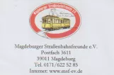 Visiting card: Magdeburg (2014)