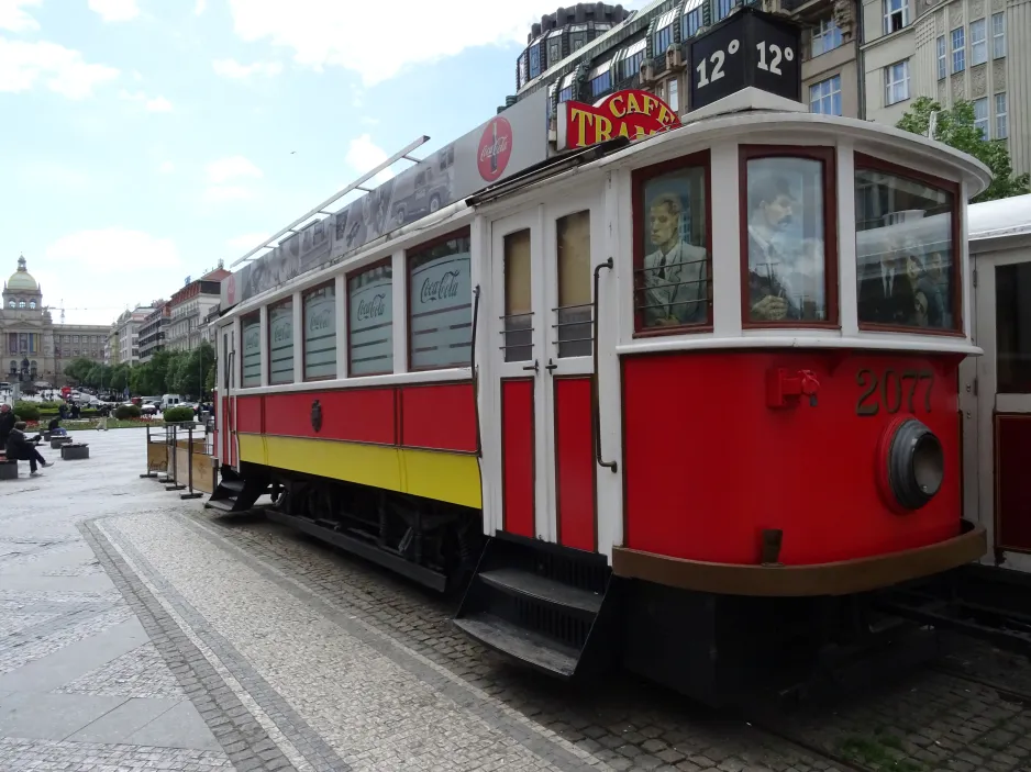 Prague railcar 2077, the back (2024)