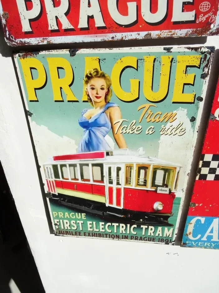 Sign: Prague First electric tram
 (2024)