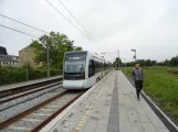 Aarhus light rail line L1 with low-floor articulated tram 2106-2206 at Vestre Strandallé (2023)