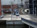 Aarhus light rail line L2  close by Dokk1 (2017)