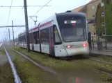Aarhus light rail line L2 with low-floor articulated tram 1106-1206 at the University (2023)