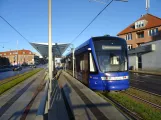Aarhus low-floor articulated tram 1104-1204 at Stjernepladsen (2017)