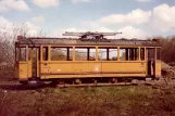 Aarhus railcar 8 near Trige, seen from the side (1982)