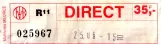 Adult ticket for Brussels Intercommunal Transport Company (MIVB/STIB) (1990)