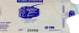 Adult ticket for Tramvía Blau (1997)