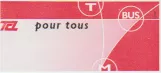 Adult ticket for Transports en Commun Lyonnais (TCL), the front (2018)