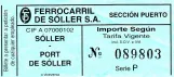 Adult ticket: Sóller  (2011)