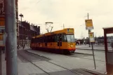 Amsterdam articulated tram 814 at Central Station (1981)