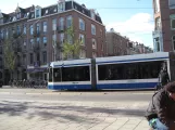Amsterdam low-floor articulated tram 2027 on Van Baerlestraat (2009)