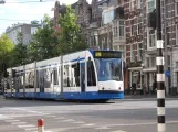 Amsterdam low-floor articulated tram 2096 on Plantage Middenlaan (2009)