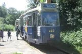 Amsterdam museum line 30 with railcar 533, the front Bovenkerk (2007)