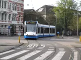 Amsterdam tram line 10 with low-floor articulated tram 2048 on Leidseplein (2009)