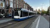 Amsterdam tram line 12 with low-floor articulated tram 2078 at Museumplein (2022)