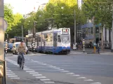 Amsterdam tram line 14 with articulated tram 810 at Rembrandtplein (2009)