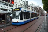 Amsterdam tram line 14 with low-floor articulated tram 2087 at Rembrandtplein (2011)
