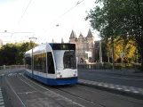 Amsterdam tram line 14 with low-floor articulated tram 2115 on Alexanderplein (2009)